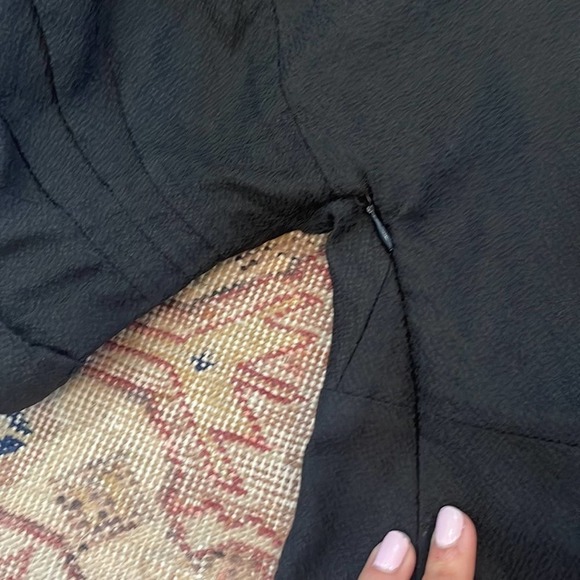 Cotélac | short sleeve black shift dress size 2 with pockets - Picture 7 of 8